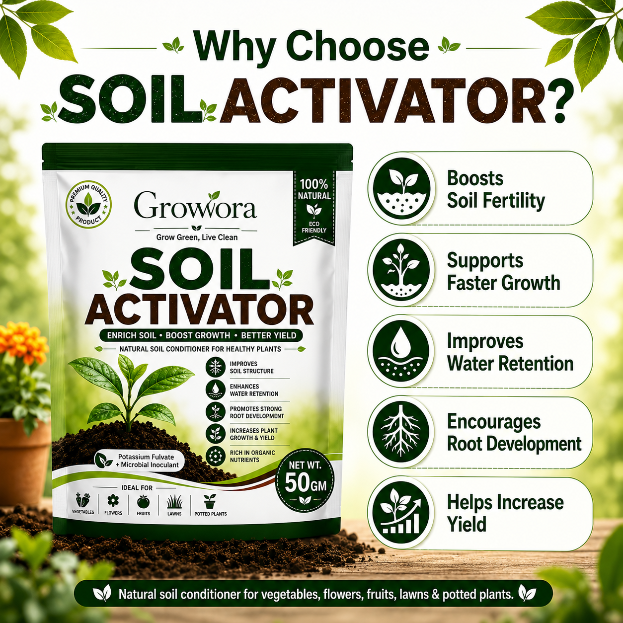 Growvora™ Soil Activator
